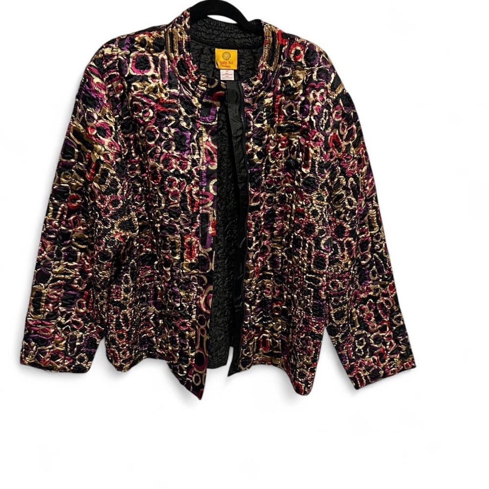 Ruby Rd. Multicolor Patterned Jacket - image 1